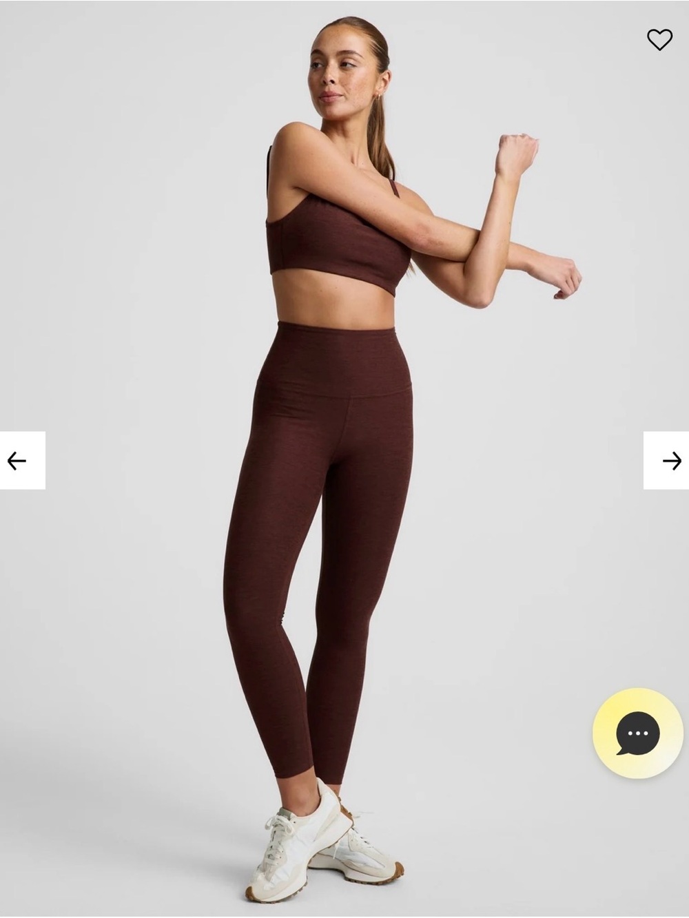 Beyond Yoga, NWT, Caught In The Midi High Waisted Legging, “bold mocha” color